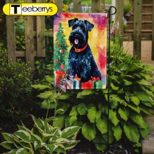 Christmas Flag, Kerry Blue Terrier…