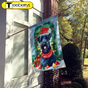 Christmas Flag, Kerry Blue Terrier…