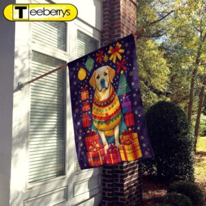 Christmas Flag, Labrador Retriever Holiday…