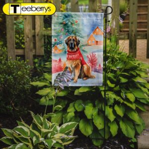 Christmas Flag, Leonberger Christmas Garden…