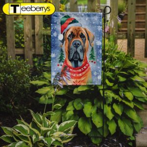 Christmas Flag, Mastiff Christmas Garden…