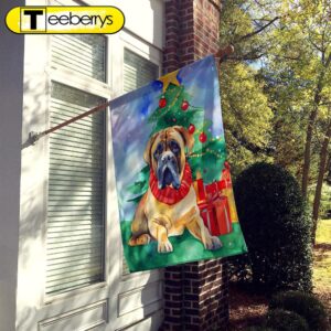 Christmas Flag, Mastiff Christmas House…