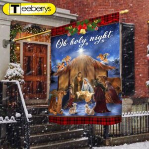 Christmas Flag Nativity Scene Oh…