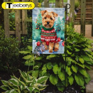 Christmas Flag, Norfolk Terrier Christmas…