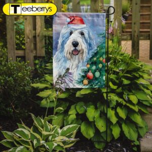 Christmas Flag, Old English Sheepdog…