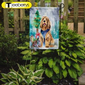 Christmas Flag, Otterhound Christmas Garden…