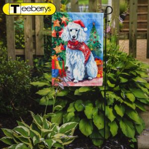 Christmas Flag Outdoor, Poodle Christmas…