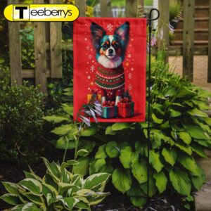 Christmas Flag, Papillon Holiday Christmas…