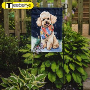 Christmas Flag, Poodle Christmas Flag