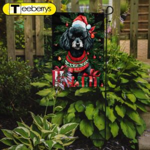 Christmas Flag, Poodle Christmas Garden…