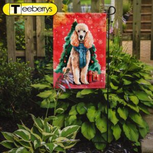 Christmas Flag, Poodle Christmas Garden…