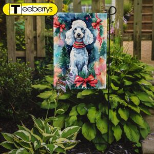 Christmas Flag, Poodle Christmas Garden…