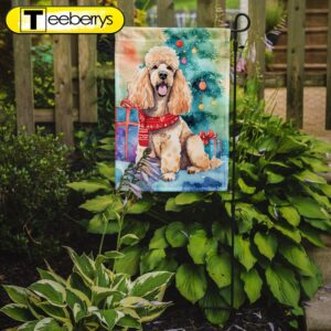 Christmas Flag, Poodle Christmas Garden…