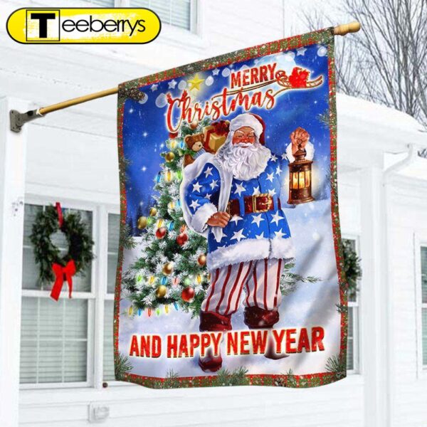 Christmas Flag Santa Merry Christmas And Happy New Year