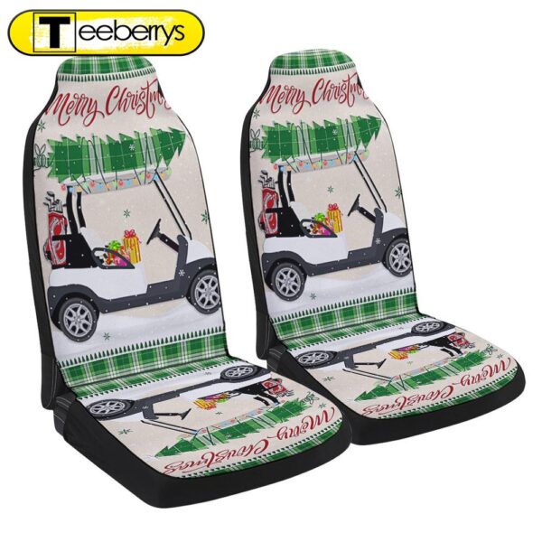 Christmas Golf Cart Hohohole Seat Cover Cars