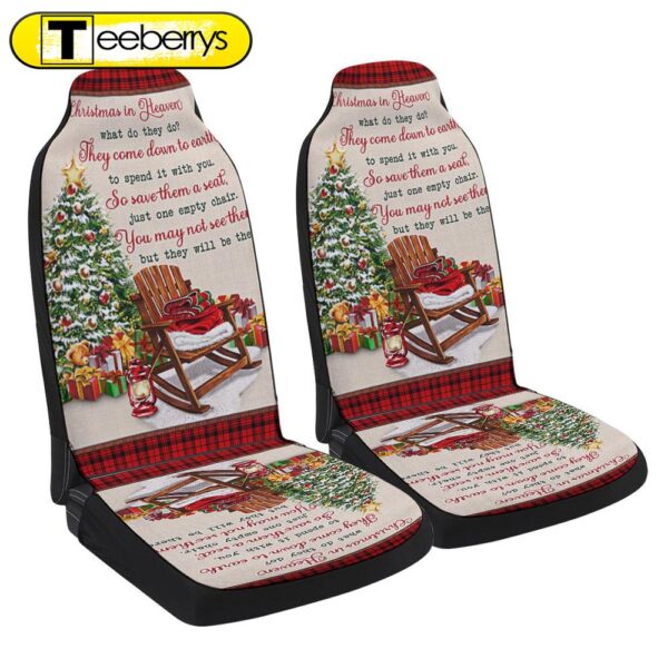 Christmas In Heaven Memorial Gift Seat Cover Cars