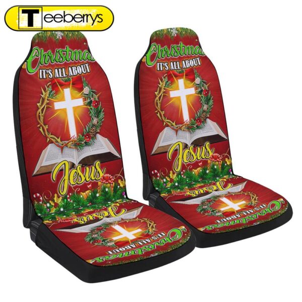 Christmas It Is All About Jesus Seat Cover Cars