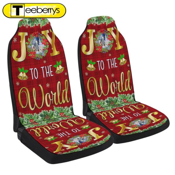 Christmas Joy To The World Seat Cover Cars