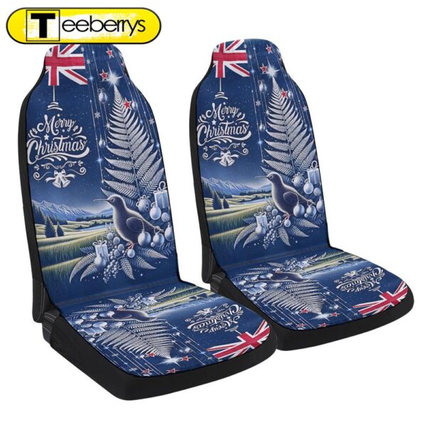 Christmas Kiwi Birds Silver Fern New Zealand Seat Cover Cars