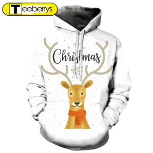 Christmas Reindeer 3D Shirt –…