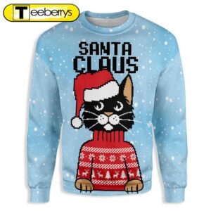 Christmas Santa Claus Cat Ugly…