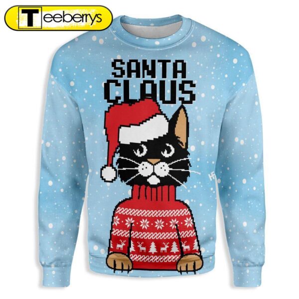 Christmas Santa Claus Cat Ugly Christmas Sweater