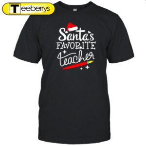 Christmas Santa’s Favorite Teacher Shirt