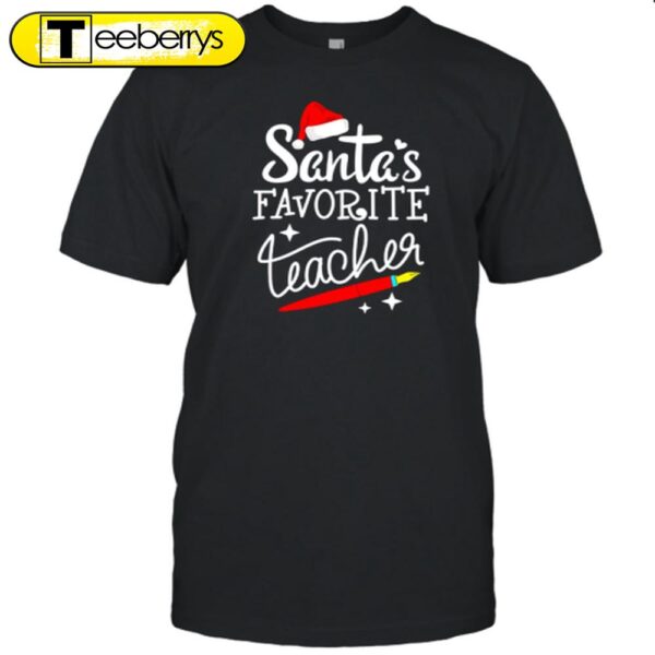 Christmas Santa’s Favorite Teacher Shirt