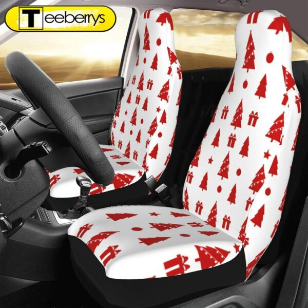 Christmas Trees Gifts Car Seat Covers Vehicle Front Seat Coverss