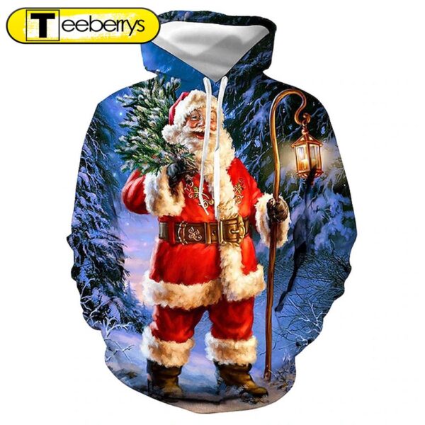 Christmas Vibes 3D Santa Claus Shirt – Gift For Xmas