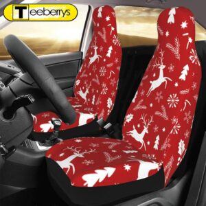 Christmas White Reindeer Car Seat…