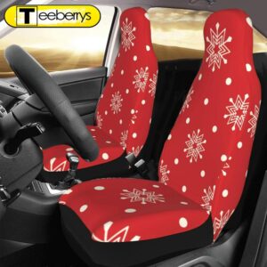 Christmas White Snowflakes Car Seat…