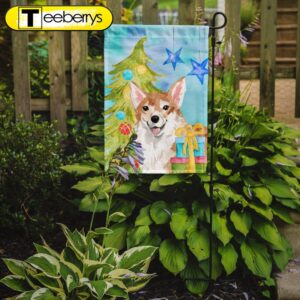 Corgi Christmas Garden Flag