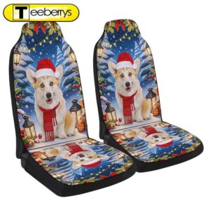 Corgi Dog Christmas Seat Cover…