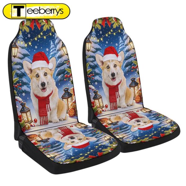 Corgi Dog Christmas Seat Cover Cars