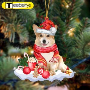 Corgi-Better Christmas Hanging Christmas Plastic…