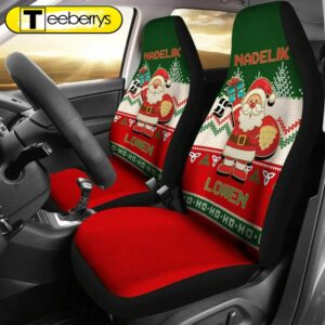 Cornwall Celtic Christmas Car Seat Covers Cornish Santa Ugly Christmas