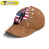 Couple Love Hunting American Flag Leather Style Baseball Cap