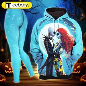 Couple Nightmare Art Combo Hoodie and Leggings Gift Xmas