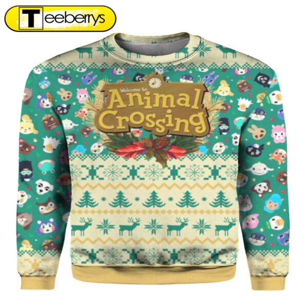 Cozy & Festive Animal Crossing Ugly Christmas Sweater – Embrace the Holiday Spirit