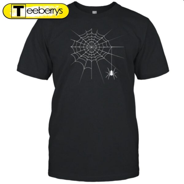 Creepy Crawling Spider And Web Halloween T-Shirt