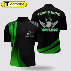 Custom Bowling Shirt, Green And…