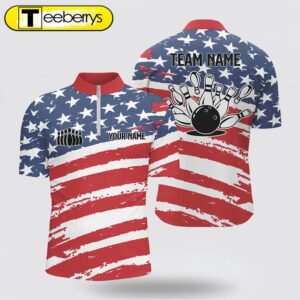 Custom Bowling Shirts American Flag…