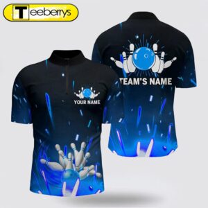 Custom Flame Bowling Shirt, Bowling…