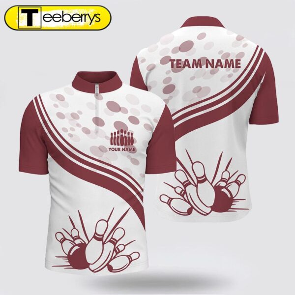 Custom Vintage White Bowling Bowling Jersey Shirts, Personalized Bowling Team Jerseys