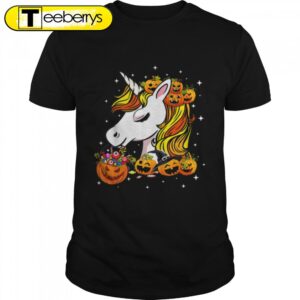 Cute Candy Corn Unicorn Halloween…