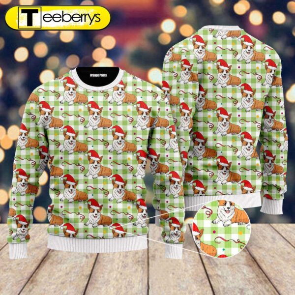 Cute Corgi Ugly Christmas Sweater – Perfect for Adult Holiday Fun