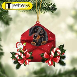 Dachshund Christmas Letter Christmas Ornament