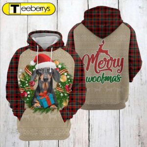 Dachshund Christmas Merry Woofmas 3D…