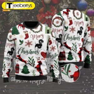 Dachshund Christmas Sweater Festive &…